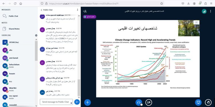 برگزاری نشست تخصصی «نقض حقوق بشر در پرتو تغییرات اقلیمی» 1 برگزاری نشست تخصصی «نقض حقوق بشر در پرتو تغییرات اقلیمی»