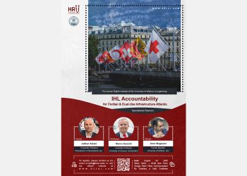 The Online Specialized Session “IHL Accountability from Civilian & Dual-Use Infrastructure Attacks”